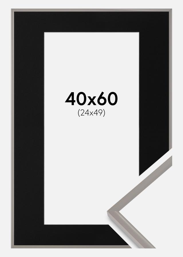 Rám New Lifestyle Earth Grey 40x60 cm - Pasparta Cerná 25x50 cm