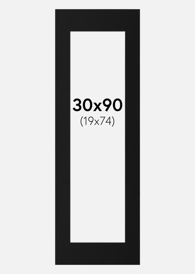 Pasparta Černý Standard (Bílé Jádro) 30x90 cm (19x74)