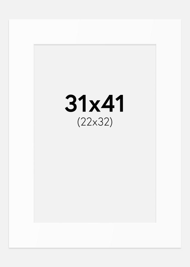 Pasparta Bílý Standard (Bílé Jádro) 31x41 cm (22x32)