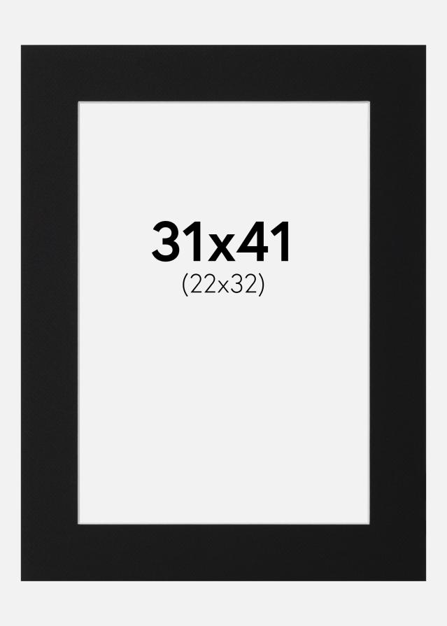 Pasparta Černý Standard (Bílé Jádro) 31x41 cm (22x32)