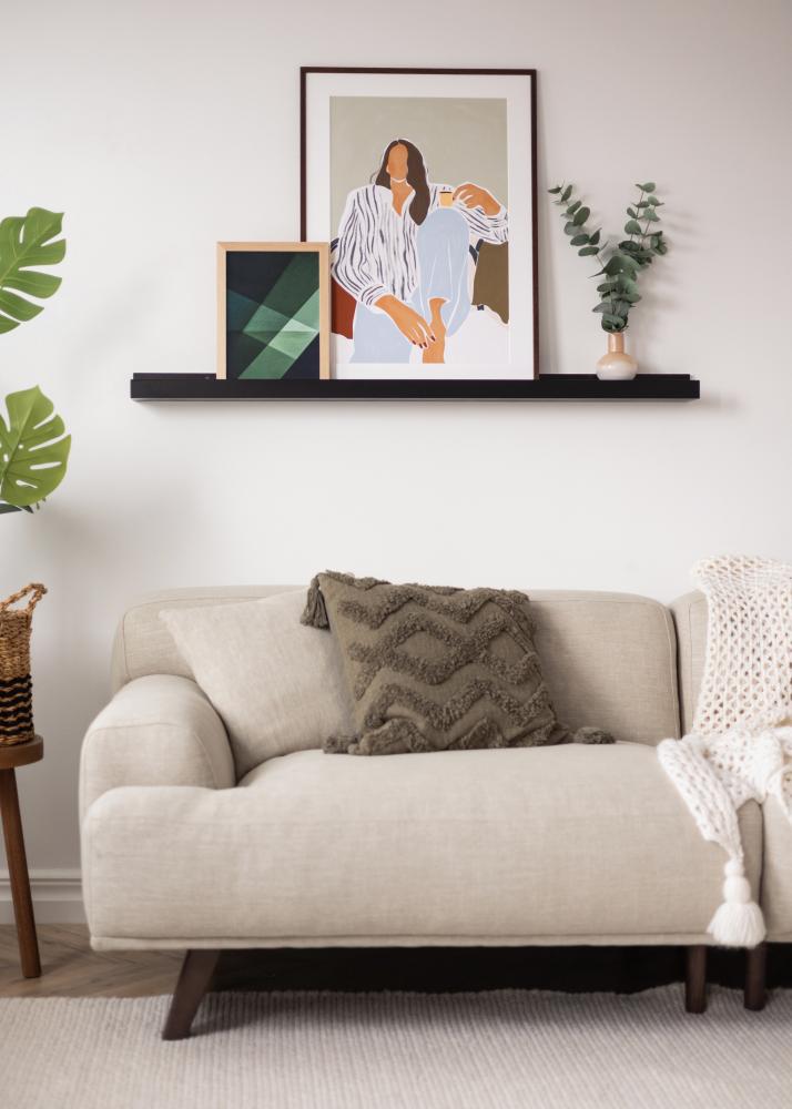 KAILA Police na obrazy Černá 130 cm