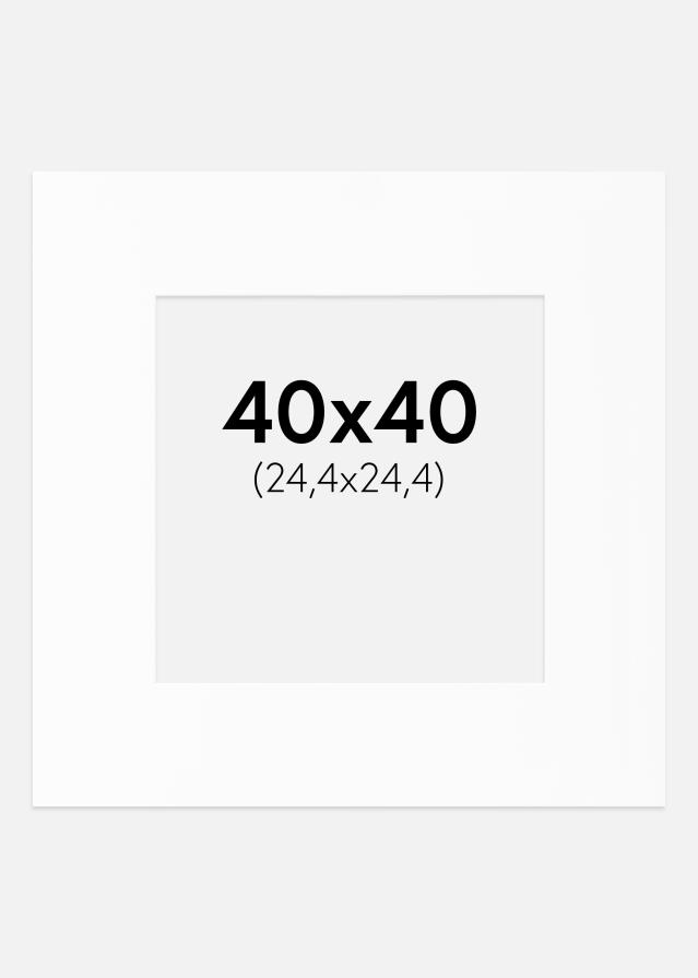 Pasparta Canson Bílá Bílý stred 40x40 cm (24,4x24,4)