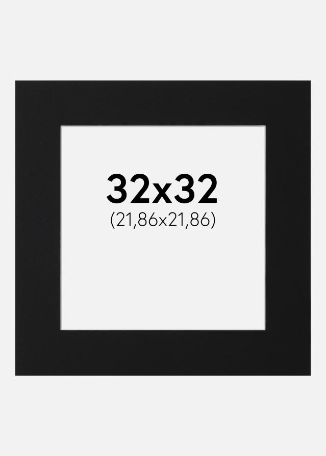 Pasparta Černý Standard (Bílé Jádro) 32x32 cm (21,86x21,86)