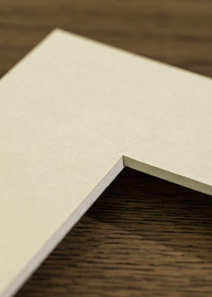 Pasparta Offwhite Bílý stred 50x50 cm (39x39)