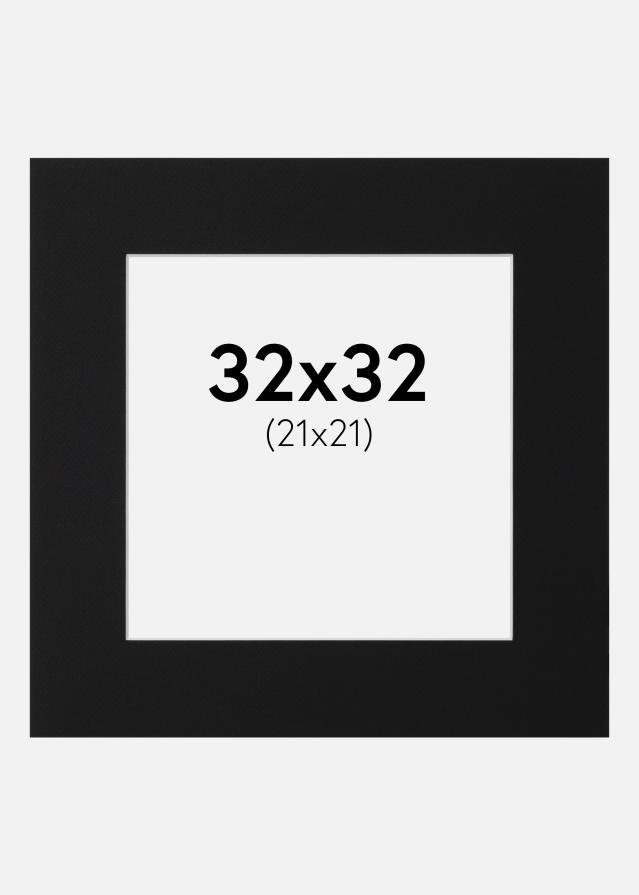 Pasparta Černý Standard (Bílé Jádro) 32x32 cm (21x21)