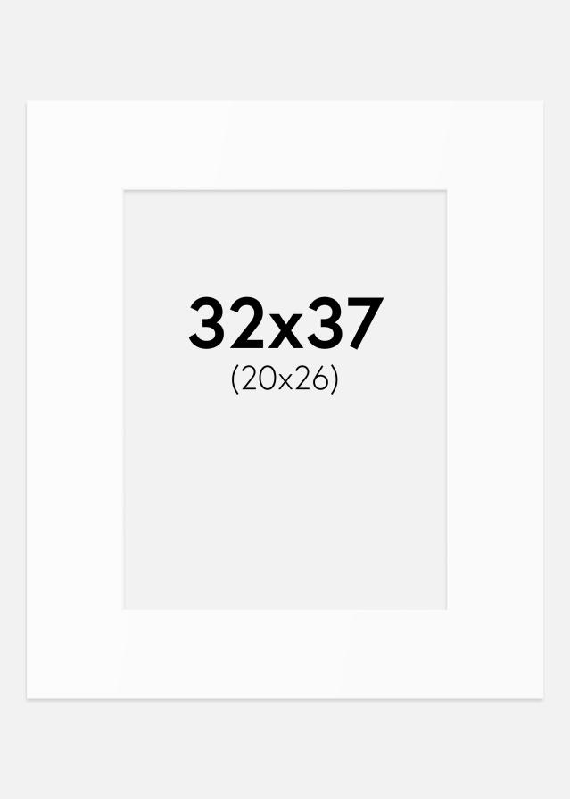 Pasparta Bílý Standard (Bílé Jádro) 32x37 cm (20x26)