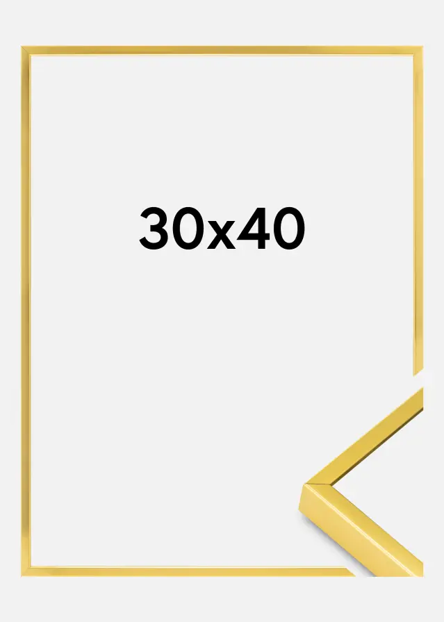 Hliníkový rám Akrylové sklo Zlatá 30x40 cm