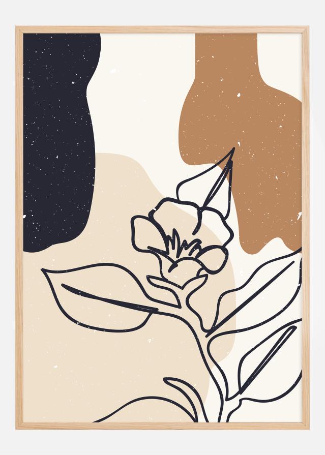 Abstract composition flower Plakát