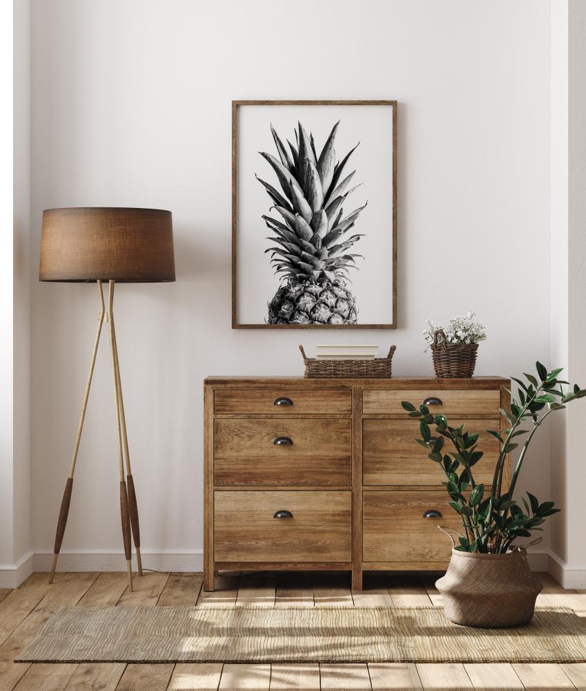 Pineapple Bw Plakát