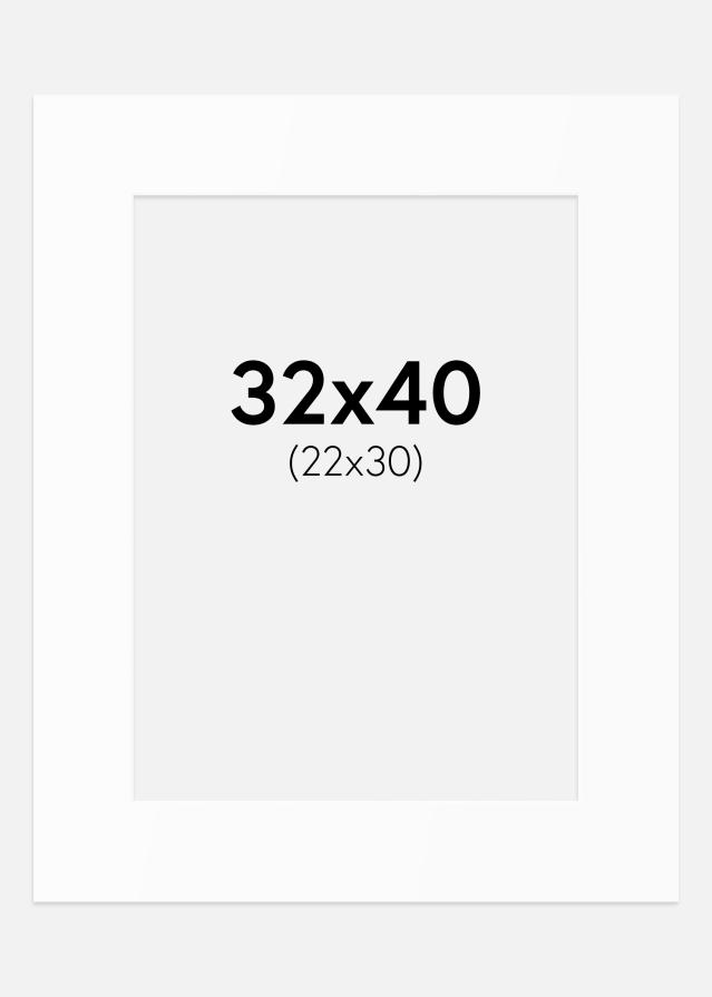 Pasparta Bílý Standard (Bílé Jádro) 32x40 cm (22x30)