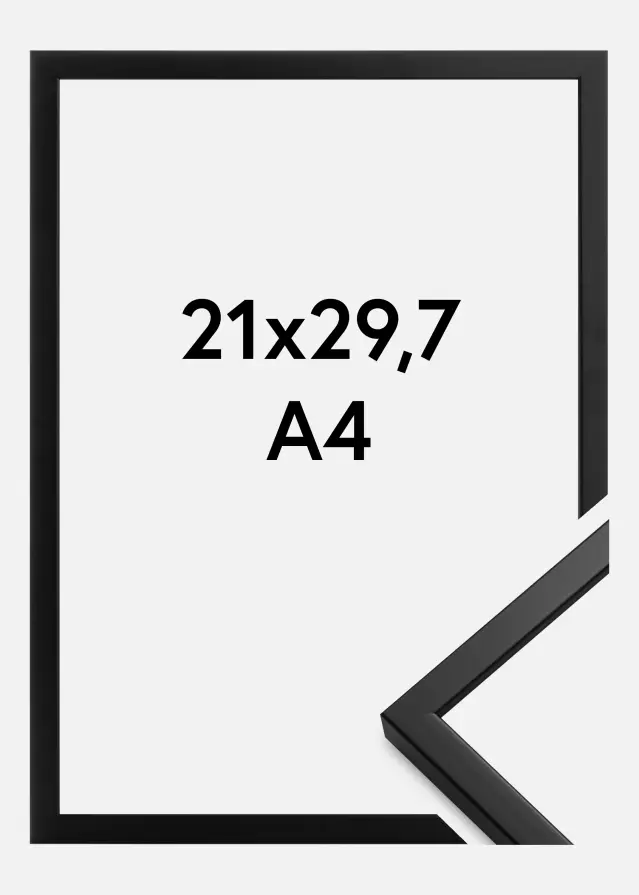 Rám Oslo Akrylové sklo Cerná 21x29,7 cm (A4)