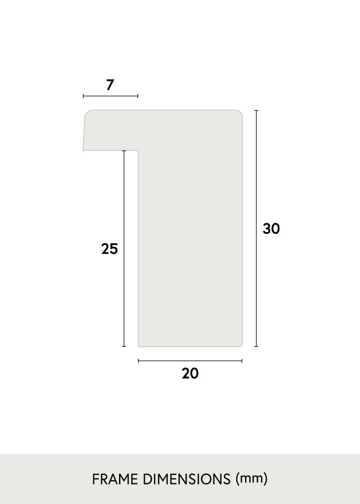 Rám Björkö - Dub Nabílený - Volitelná velikost