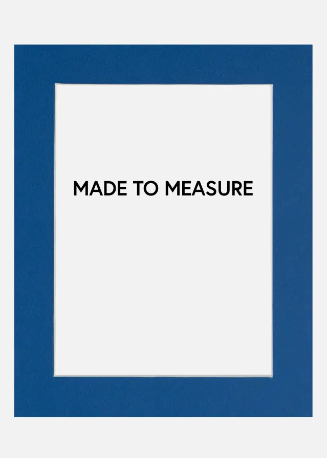 Pasparta Modrá Bílý stred - Vyrobeno na míru