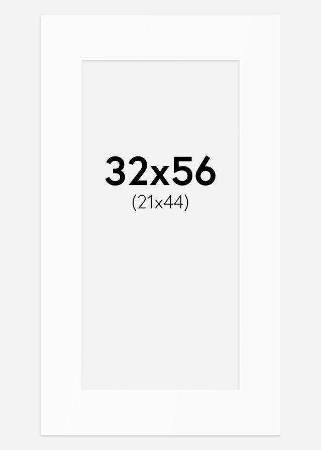 Pasparta Bílý Standard (Bílé Jádro) 32x56 cm (21x44)