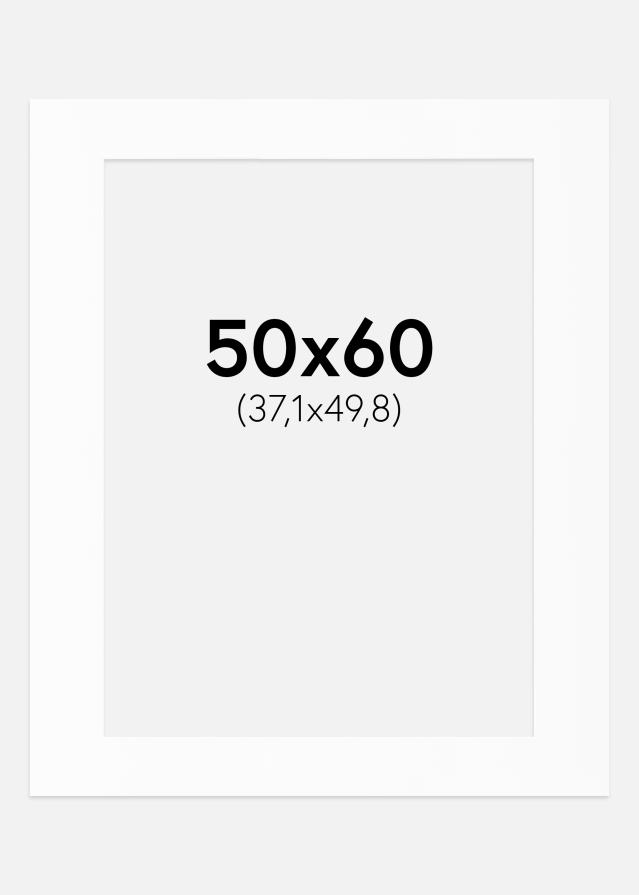 Pasparta Canson Bílá Bílý stred 50x60 cm (37,1x49,8)