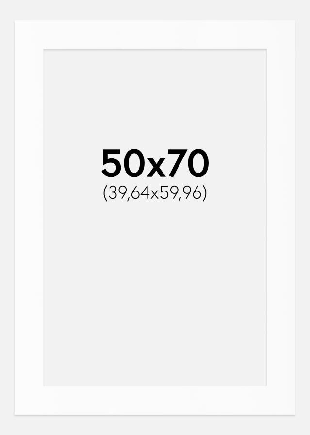 Pasparta Canson Bílá Bílý stred 50x70 cm (39,64x59,96)