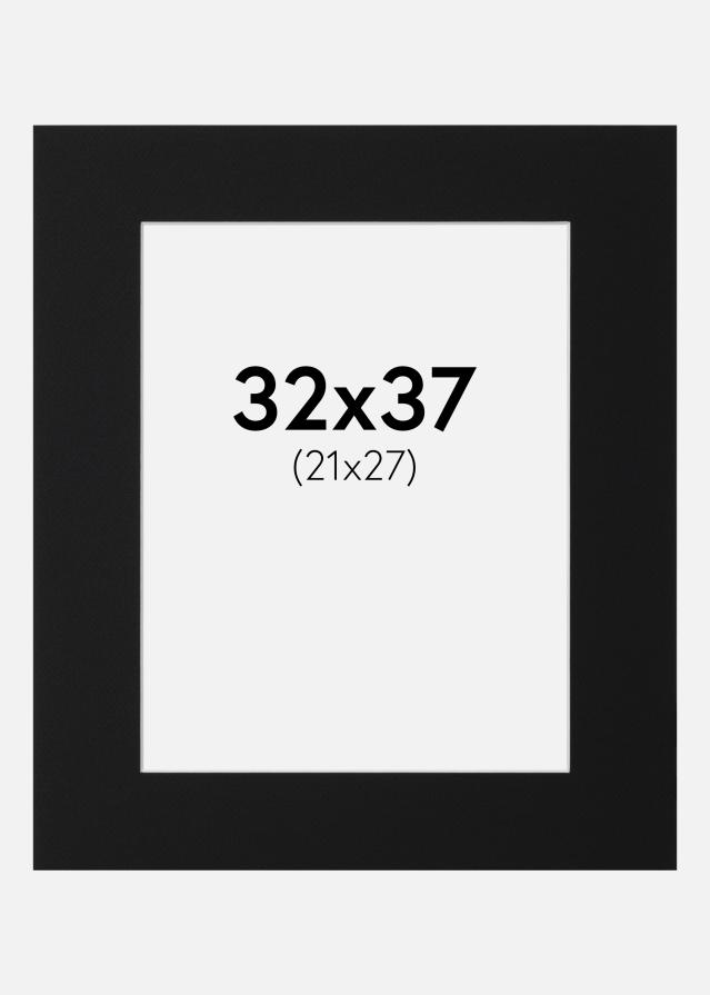 Pasparta Černý Standard (Bílé Jádro) 32x37 cm (21x27)