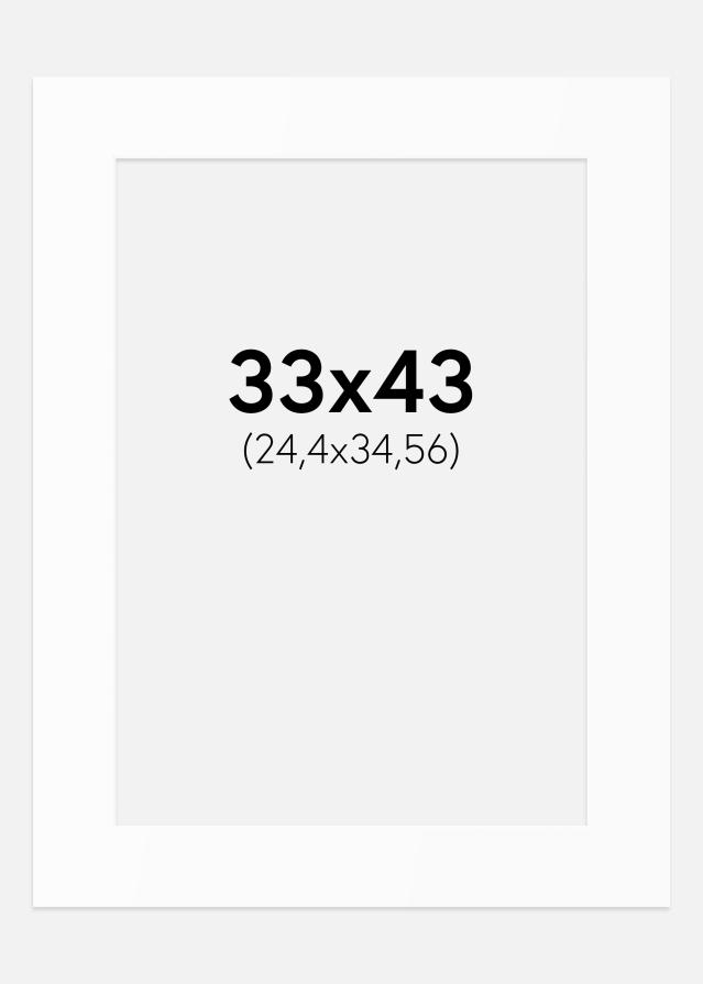 Pasparta Bílý Standard (Bílé Jádro) 33x43 cm (24,4x34,56)