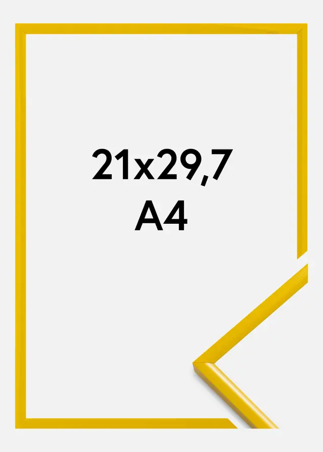 Rám New Lifestyle Akrylové sklo Žlutá 21x29,7 cm (A4)