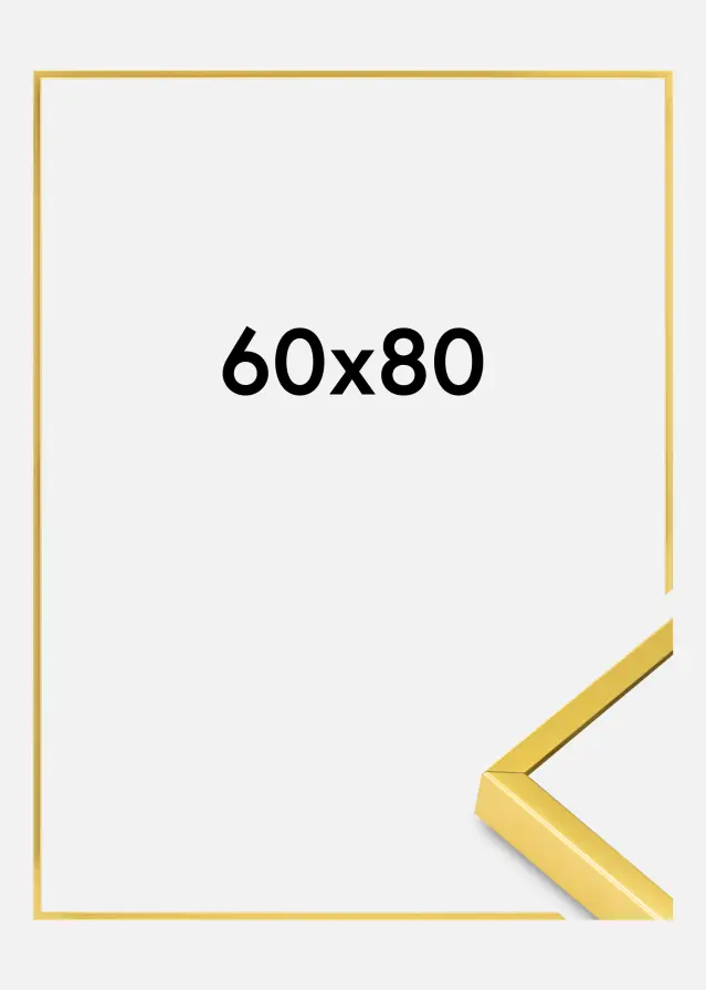 Hliníkový rám Akrylové sklo Zlatá 60x80 cm