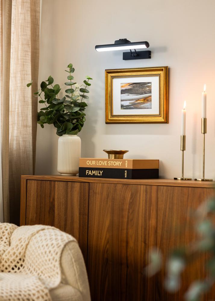 KAILA Svítidlo na baterie pro osvětlení obrazů 32 cm - Černá