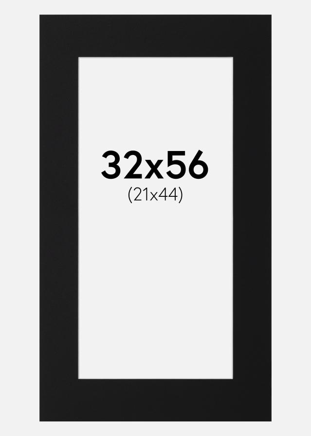 Pasparta Černý Standard (Bílé Jádro) 32x56 cm (21x44)