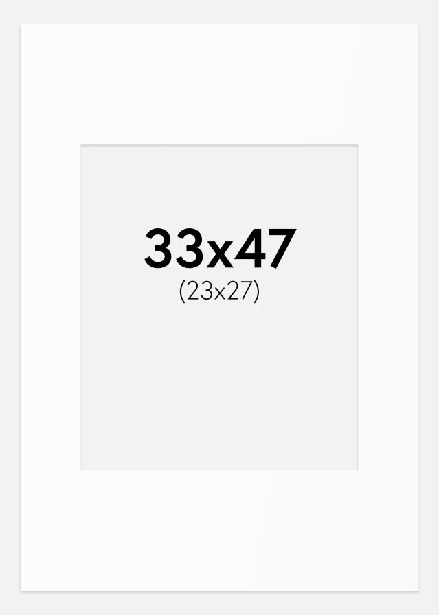 Pasparta Bílý Standard (Bílé Jádro) 33x47 cm (23x27)