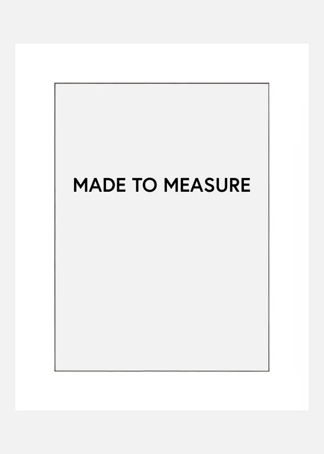 Pasparta Bílá Cerný stred - Vyrobeno na míru