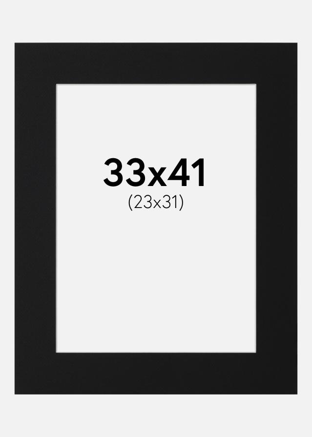 Pasparta Černý Standard (Bílé Jádro) 33x41 cm (23x31)