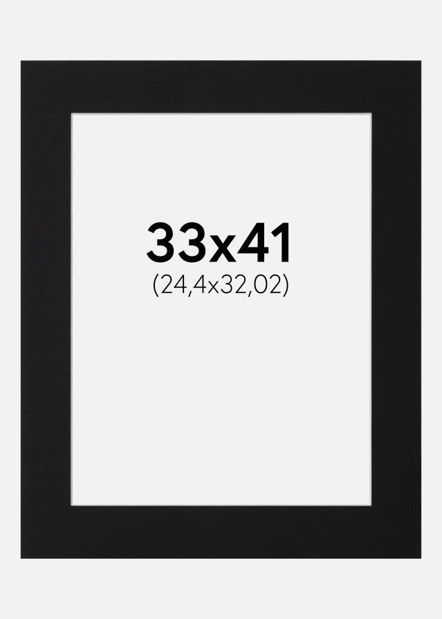 Pasparta Černý Standard (Bílé Jádro) 33x41 cm (24,4x32,02)