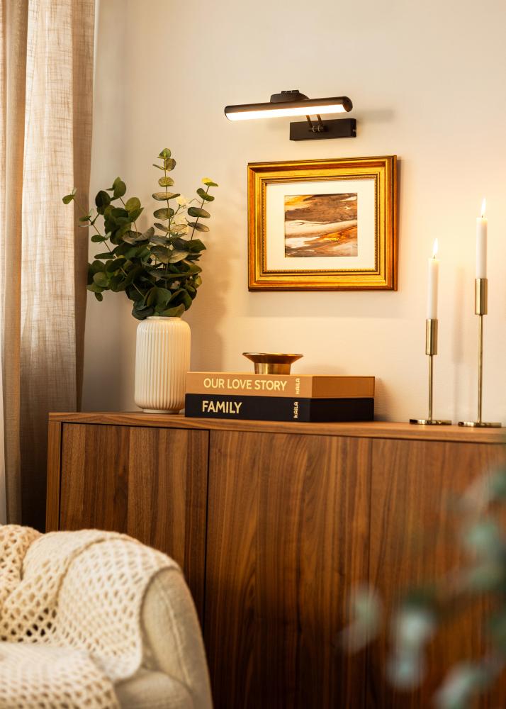 KAILA Svítidlo na baterie pro osvětlení obrazů 32 cm - Černá