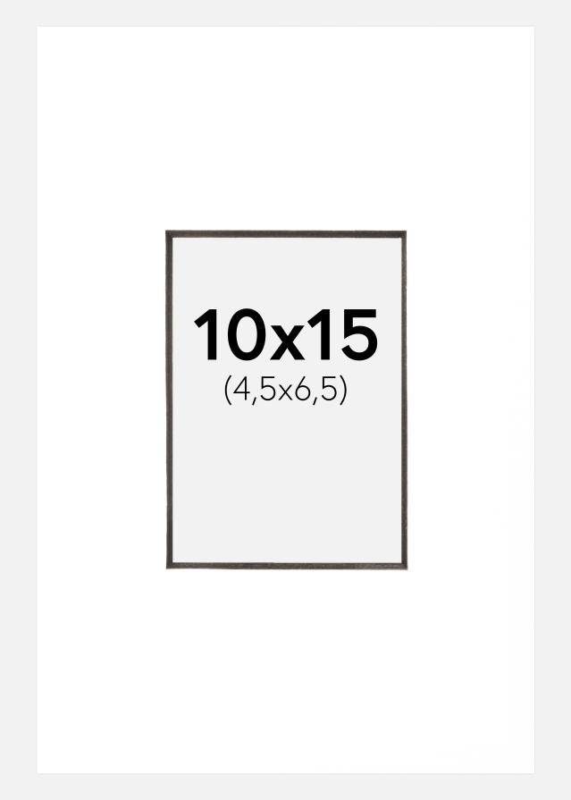 Pasparta Bílá Cerný stred 10x15 cm (4,5x6,5 cm)