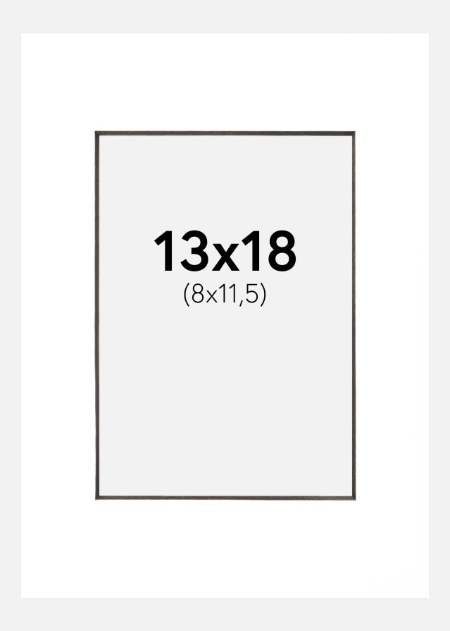 Pasparta Bílá Cerný stred 13x18 cm (8x11,5 cm)