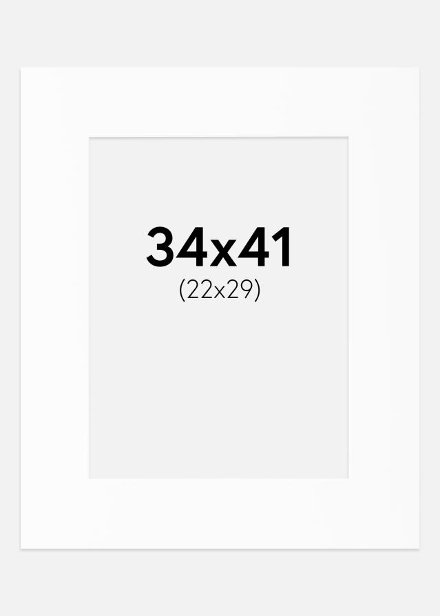 Pasparta Bílý Standard (Bílé Jádro) 34x41 cm (22x29)