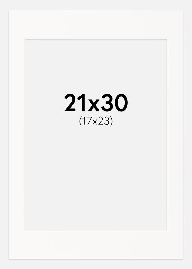 Pasparta Offwhite Bílý stred 21x30 cm (17x23)