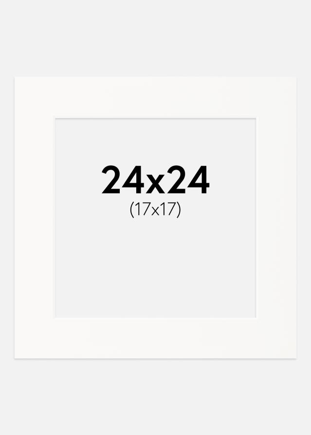 Pasparta Offwhite Bílý stred 24x24 cm (17x17)