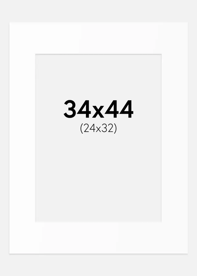 Pasparta Bílý Standard (Bílé Jádro) 34x44 cm (24x32)