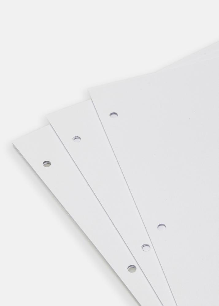 Stránky alba pro KAILA Coffee Table Photo Album - Balení po 10 kusech Bílá