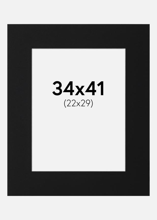 Pasparta Černý Standard (Bílé Jádro) 34x41 cm (22x29)