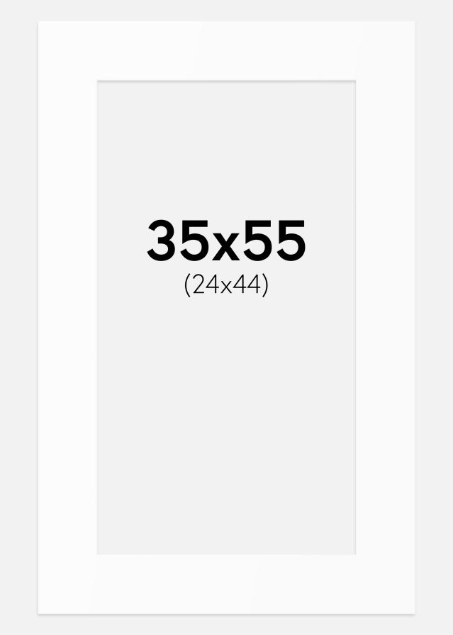 Pasparta Bílý Standard (Bílé Jádro) 35x55 cm (24x44)