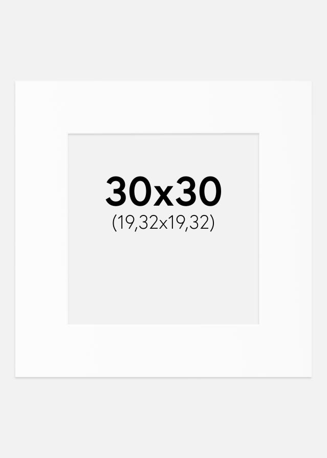 Pasparta Canson Bílá Bílý stred 30x30 cm (19,32x19,32)