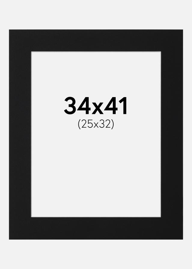 Pasparta Černý Standard (Bílé Jádro) 34x41 cm (25x32)