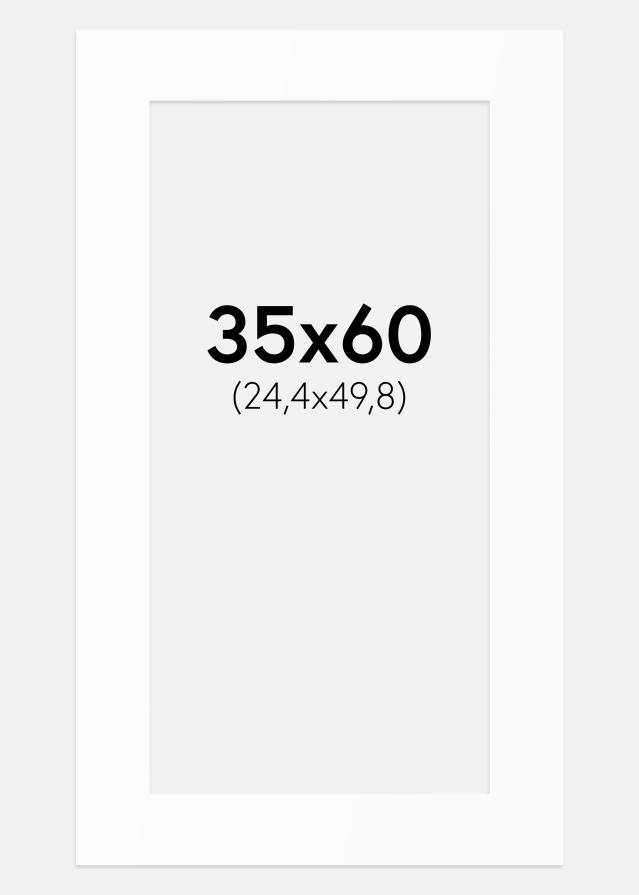 Pasparta Bílý Standard (Bílé Jádro) 35x60 cm (24,4x49,8)