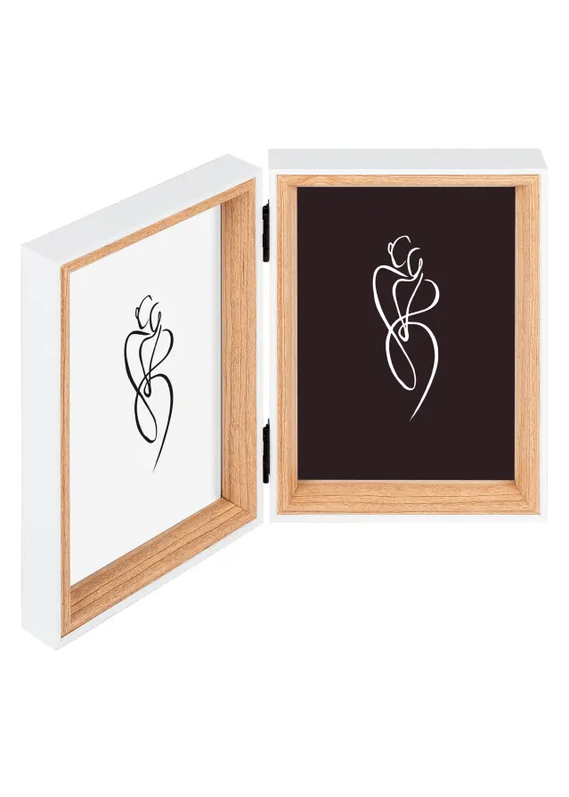 Silhouette Skládací rám Dub 10x15 cm – 2 obrázky