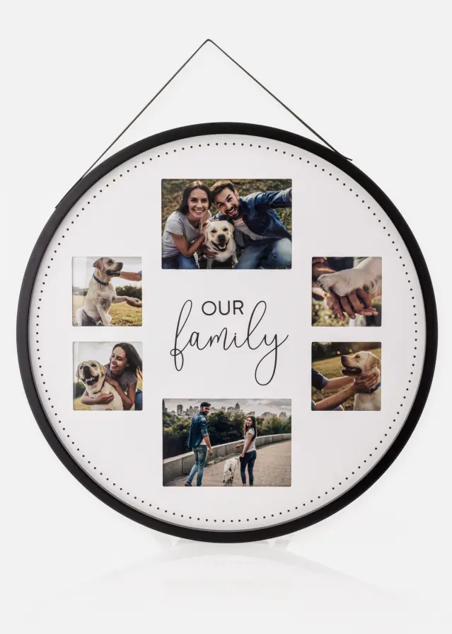 Lyon Kolážový rám Cerná - 6 Obrazy