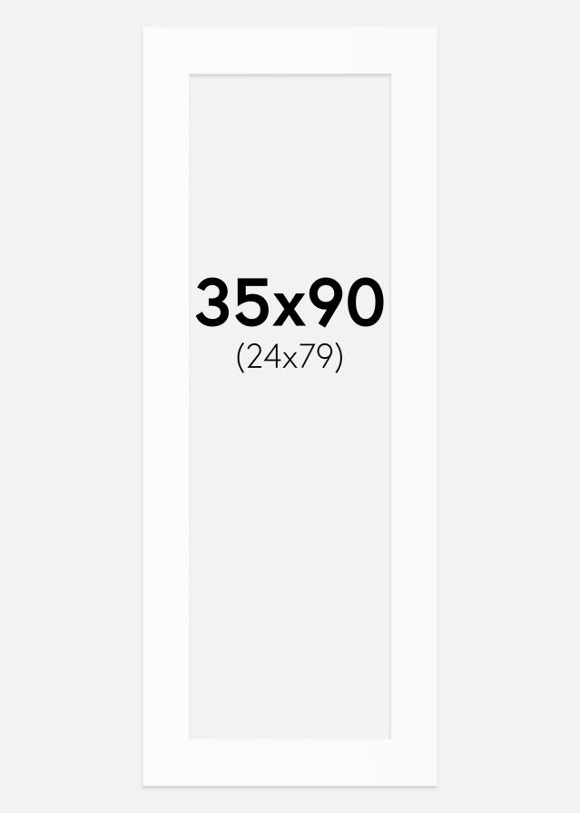 Pasparta Bílý Standard (Bílé Jádro) 35x90 cm (24x79)