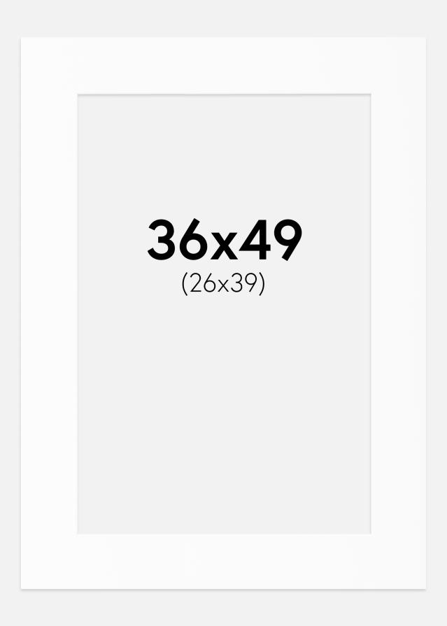 Pasparta Bílý Standard (Bílé Jádro) 36x49 cm (26x39)