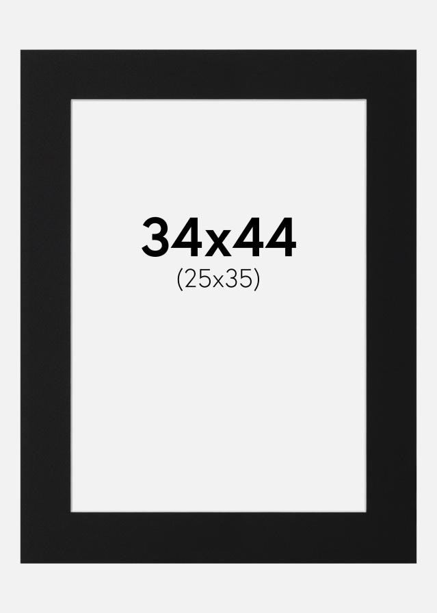 Pasparta Černý Standard (Bílé Jádro) 34x44 cm (25x35)