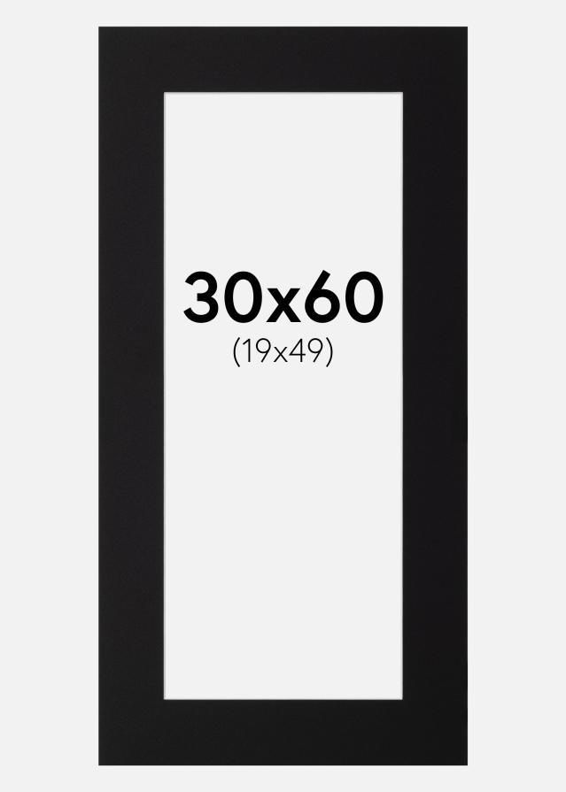 Pasparta Canson Cerná Bílý stred 30x60 cm (19x49)