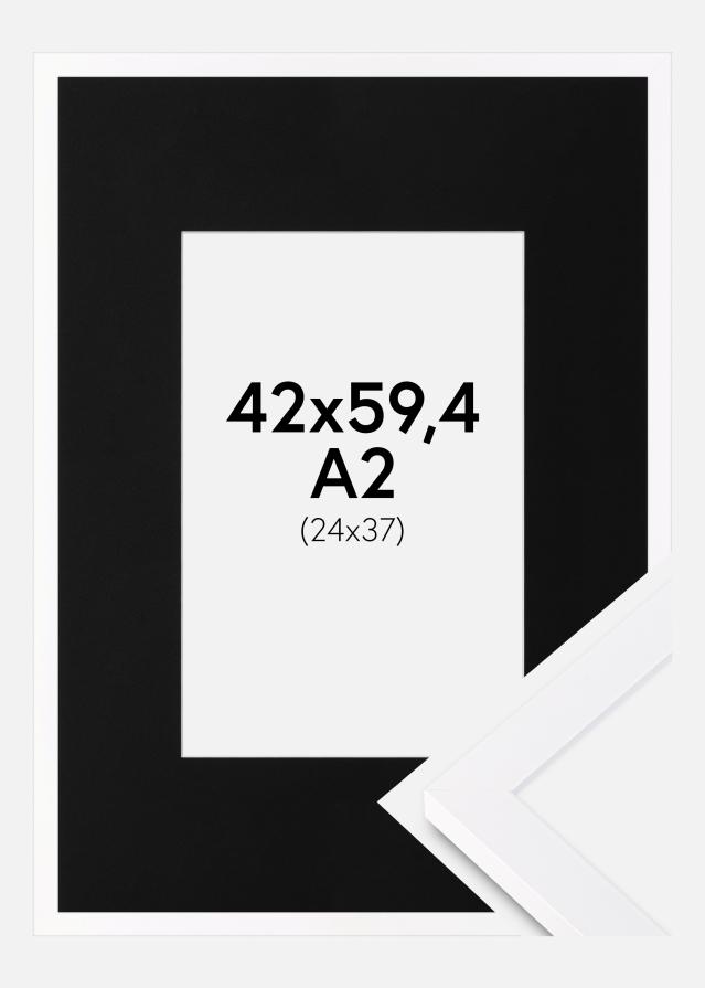 Rám Selection Bílá 42x59,4 cm (A2) - Pasparta Cerná 25x38 cm